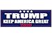 Keep America Great Elect President Donald Trump 2020 Election Patriotic Bumper Sticker Car Decal Conservative Republican USA