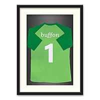 Athletes Jersey Theme Wall Art Black Framed Canvas Prints Home Decoration for Bedroom, Livingroom Ready to Hang - 23x31 inches