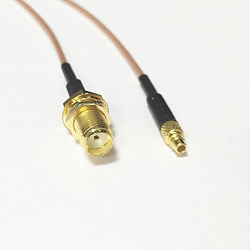 MMCX male straight to SMA female bulkhead pigtail cable RG178 15cm 6inch NEW Good Quality Fast USA Shipping