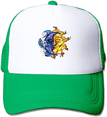 Sun And Moon-sea Classic Snapback Hat Blank Cap - Cotton &amp; Wool Blend Flat Visor