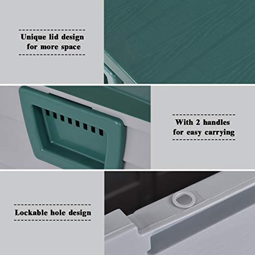 image for Giantex 44'' Deck Storage 79 Gallon Box Outdoor for Patio Garage Shed 