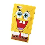 kangweichuang iPhone 6S Plus Spongebob Case,Disney cartoon 3D Spongebob Back Cover Back Cover Soft Silicone Case for iPhone 6S Plus/iPhone 6 Plus