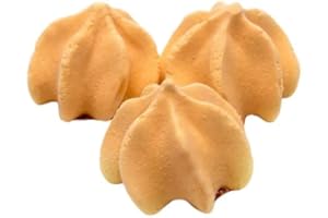 Niamara's Tangerine Meringue Cookies Sugar Free, 1 Ounce - Zesty Citrus Meringue Delight - Naturally Flavored, Low-Calorie Fruity Treat - Diabetic Friendly Low-Calorie Dessert Meringues