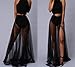 Momtuesdays2 Women Split Mesh Skirt See-Through Beach Party Maxi Skirts