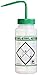 SP Bel-Art Safety-Labeled 2-Color Methyl Ethyl Ketone Wide-Mouth Wash Bottles; 500ml (16oz), Polyethylene w/Green Polypropylene Cap (F11646-0611), Natural (Pack of 6)