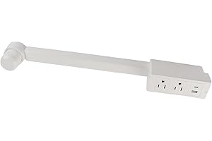 GOWENIC Flexible Power Outlet Extender for Sofa Bed, 2xAC Sockets 1xUSB A 1xUSB C, Easy Installation, Bedroom Living Room (US