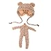 Jili Online 1/6 Lovely Bear Clothes Outfit with Hat Doll Dress for 12'' Blythe Doll Dress Up Clothes Accessories Kids