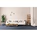 Peel and Stick 12-in x12-in Self Adhesive Carpet Tiles Do It Yourself (DIY) Ribbed Carpet Floor Tiles for Residential & Commercial Carpet Squares for Flooring Use 12 Tiles - Covers 12 Sq Ft (Smoke)