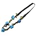 Hippie Love Flower Garland Crown Festival Wedding Hair Wreath BOHO Floral Headband (Blue)