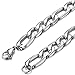 ORAZIO 16-30 Inches Figaro Chain Necklace for Men Women 4-12MM Stainless Steel Figaro Link Chain