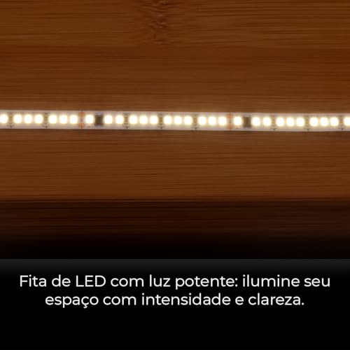 Fita Led 110v/220v Direta 192leds/m Rolo 10m Não Usa Fonte (Branco Neutro 220v)