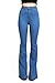 Vibrant Women's Juniors Bell Bottom High Waist Fitted Denim Jeans,Classic Denim,11