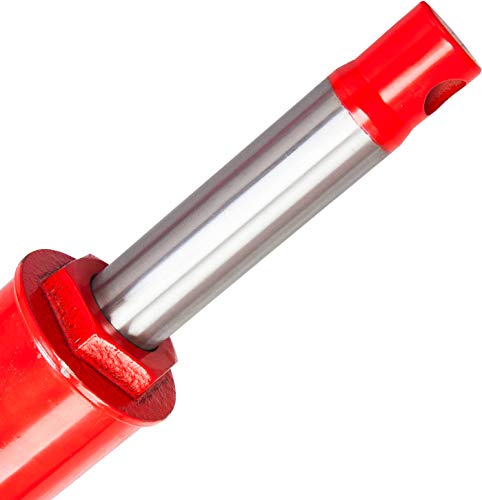 BIG RED T30808 Torin Hydraulic Long Ram Jack with Double Piston Pump and Clevis Base (Fits: Garage/Shop Cranes, Engine Hoists, and More): 8 Ton (16,000 lb) Capacity, Red - Image 3