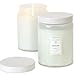 Voluspa Candle Mokara Large Embossed Glass Jar Tin Lid 16oz