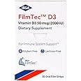 Ibsa FilmTec D3 - Dietary Supplement – 2000 IU Vitamin D3-30 Oral Dissolving Films for Immediate Release and Tolerability - Gluten-Free, Lactose-Free, Sugar-Free, Non-GMO