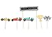 Vintage Race Car- Cupcake, Cake Toppers | 11 Pack | Checkered Flags, Trophy | Racing Car Decorations | Birthday | Baby Shower | Race Car Theme | Kids Party Decor | Dessert Topper | Food Pick