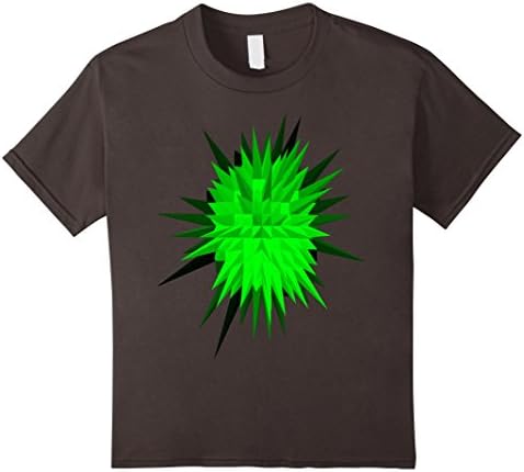 Kids Standard Shirt: Green Psychedelic Ferrofluid Explosion 12 Asphalt