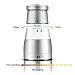 Pepper Grinder, Accevo Stainless Steel Salt Pepper Mill, Spice Grinder, Salt Grinder, Salt Mill with Adjustable Fineness Setting (1 Pack)