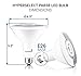 Hyperselect PAR38 LED Light Bulb, 14W (90W Equivalent), 4000K (Daylight Glow), 1040 lumens, Flood Bulb, Non Dimmable, Medium Base (E26), UL-Listed - Great for Backyard, Office, Kitchen (4 Pack)