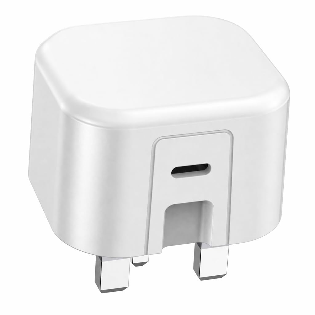 25W USB-C Fast Charger for Samsung Galaxy A37 /A57 /S26 /S26 Plus /S26 Ultra, PD Super Fast Charging Wall Plug, Compatible with Samsung Galaxy, iPhone, iPad & Google Pixel, UK 3-Pin Wall Charger (25W)