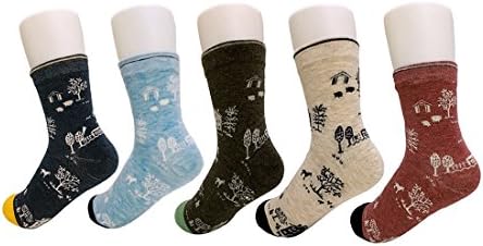 Women's Fashion Soft Printed Socks,Cute, 4 or 5 Packs (Style 3)