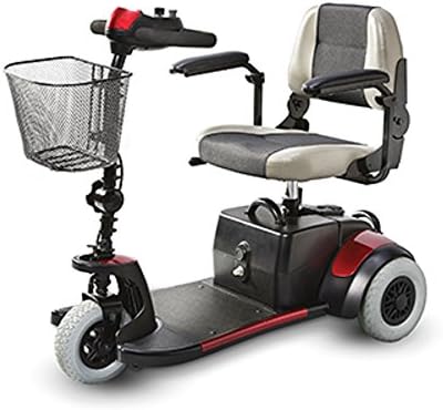 Merits Health Products, POWER PACKAGE ($500 VALUE), Mini Coupe, 3-Wheel Super Micro Electric Scooter, 16.5"Wx15.5"D, Red