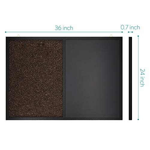 Navaris Combination Chalk and Cork Board 24 x 36 in