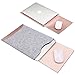 Soyan Leather and Felt Hybrid Laptop Sleeve for 13-Inch MacBook Pro 2012-2015 and 13-Inch MacBook Air 2011-2017, Fits Model A1466/A1502/A1425 (Rose Gold)