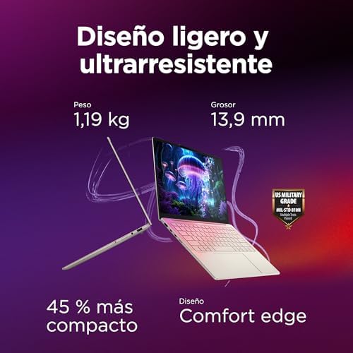 Yoga Slim 7 Gen 10 – Ordenador Portátil IA Aura Edition - 14'' OLED (Intel Core Ultra 7 258V, Intel AI Boost 47 Tops, 32GB RAM, 1TB SSD, Win11 Home, Wi-Fi7, Copilot+ PC) QWERTY Español, Gris