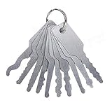 10pcs Jiggler Keys Lock Pick For Double Sided Lock Lock Picks - Locksmith Supplies Picks Tools - 1x Double Flare Brake Line Flaring Hand Tool
