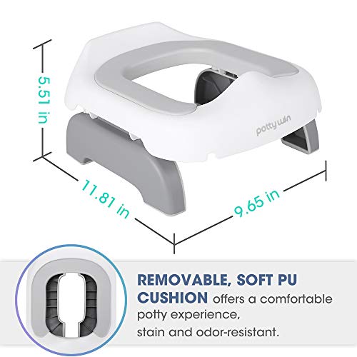 PottyWin Portable Potty Seat for Toddlers Soft, PU Cushioned Kids