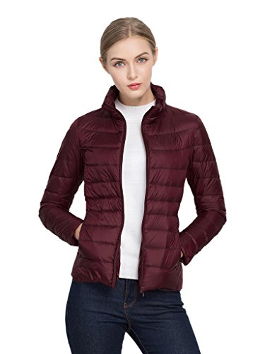 CR Women's Basic Simple Fashion Duck Down Coat Jacket Outwear