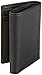 Perry Ellis Men's Park Avenue Leather Trifold Wallet with 3 ID Windows, Black (One Size)