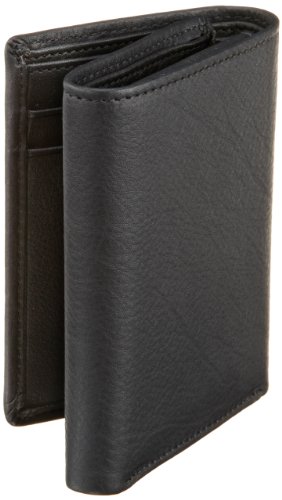 Perry Ellis Men's Park Avenue Trifold Wallet, Black, One Size