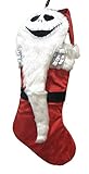 Disney Tim Burtons The Nightmare Before Christmas Jack Skellington Hanging Stocking (Red)