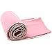 Shandali Hot Yoga Towel - Suede - 100% Microfiber, Super Absorbent, Bikram Towel - Exercise, Fitness, Pilates, and Yoga Gear - Pink 26.5