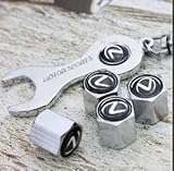 Free Shipping!high Quality Steel Car Air Tire Valve Caps with Keychain Combo Set for Lexus
