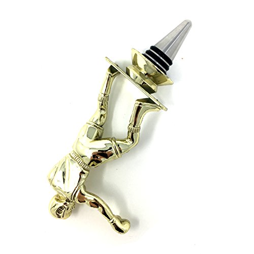 Boxing Wine Bottle Stopper - Handmade with Stainless Steel Base and Repurposed Trophy Top