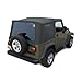 Sierra Offroad Soft Top for 2003 to 2006 Jeep Wrangler TJ - Khaki, Diamond Vinyl - 2 Door Jeep Soft Top with Rear Plastic Tinted Windows - Factory Precision Fit Replacement - No Upper Door Skins