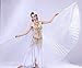 Pilot-trade clothing trade co.,Ltd Wuchieal Women's Professional Belly Dance Costume Angle Isis Wings No Stick Whtie
