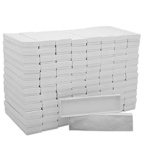 Amazon.com: White Cardboard Necklace Jewelry Boxes With Swirls 8 x 2 x