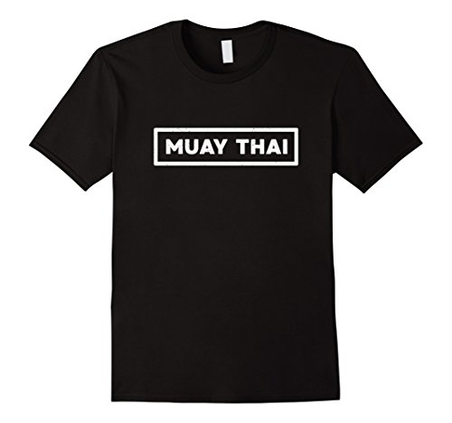 Mens Muay Thai T-Shirt Modern Design Medium Black