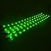 Cutequeen 30cm LED Car Flexible Waterproof Light Strip Green (pack of 4)