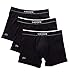 Lacoste Men's Cotton Stretch Boxer Brief Underwear, Multipack, Black-3 Pack, X-Large
