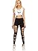 SweatyRocks Women's Cutout Leggings Ripped Skinny Yoga Workout Pants Active Tights