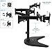 VIVO Black Triple Monitor Adjustable Freestanding Mount with Base – Articulating Stand | Holds 3 LCD Screens up to 30″ (STAND-V013P)thumb 2