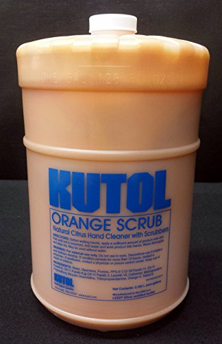 Kutol Orange Scrub Natural Citrus Hand Cleaner with Scrubbers (1-4 Gallon Case)