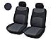 116001 Black-fabric 2 Front Car Seat Covers Compatible To Honda HR-V 2018 2017-2007