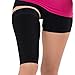 Thigh Compression Sleeve – Hamstring, Quadriceps, Groin Pull and Strains – Running, Basketball, Tennis, Soccer, Sports – Athletic Thigh Support (Single) (Black, L)