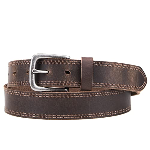 Vatan Men's Genuine Leather Casual Every Day Jeans Belts, Handmade Men Leather Belt with Gift Box